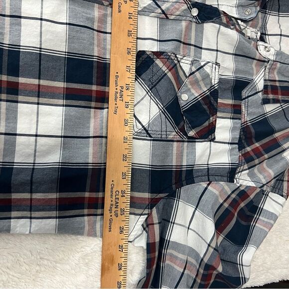 Men's Reclaim Plaid Athletic Fit Long Sleeve Shirt 0631 - Picture 12 of 13